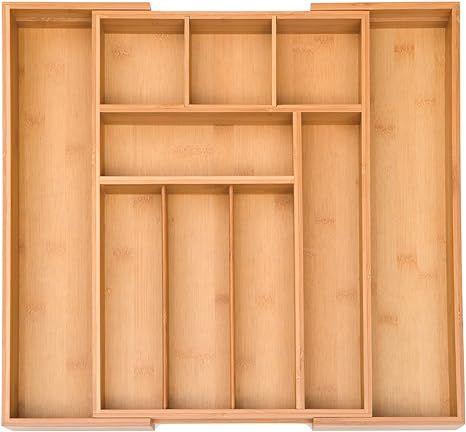 Seville Classics Bamboo Drawer Organizer and 2 Boxes | Amazon (US)