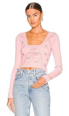 MORE TO COME Kamala Sweater Set in Pink Floral from Revolve.com | Revolve Clothing (Global)