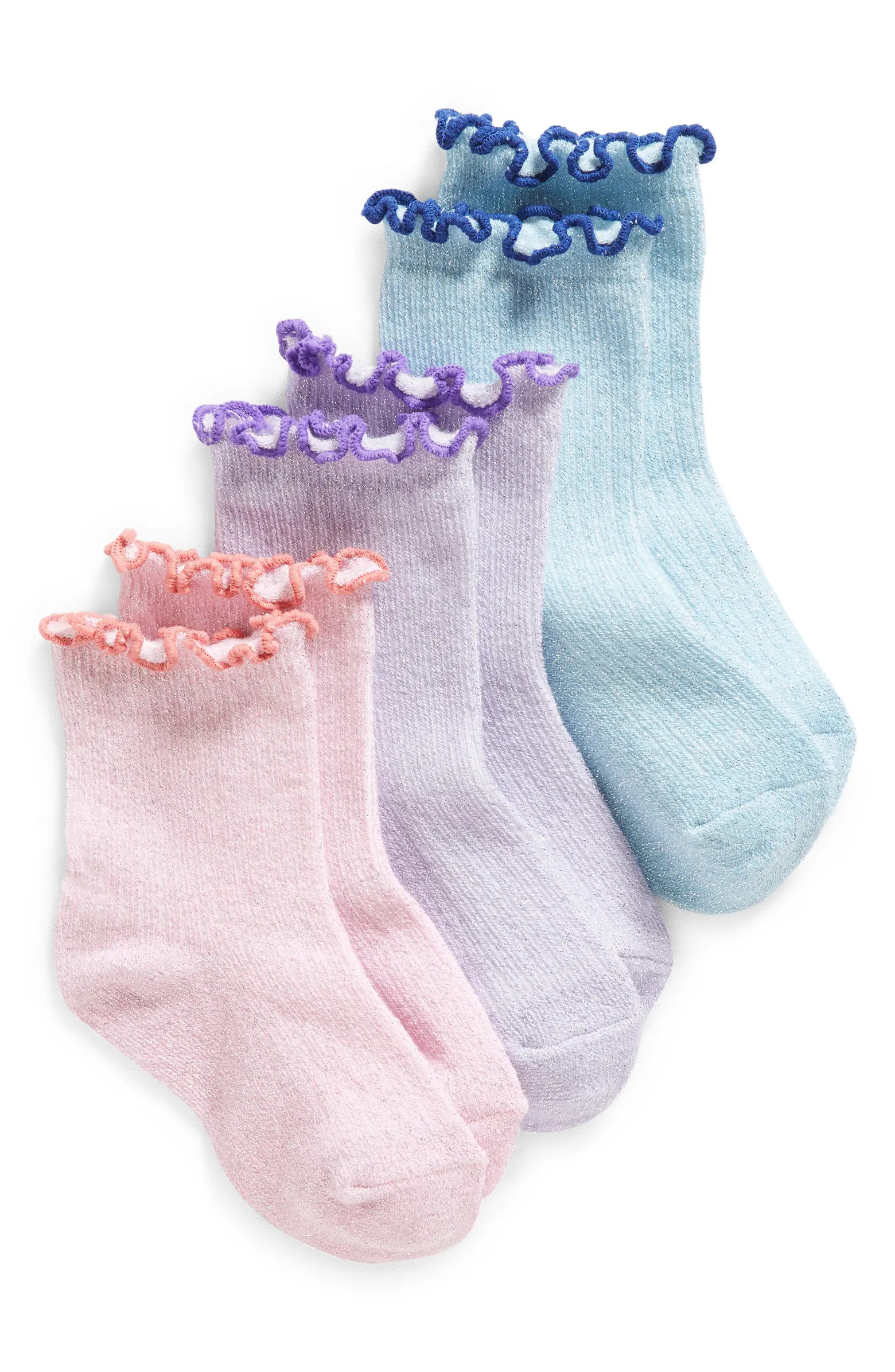 Kids' Assorted 3-Pack Quarter Socks | Nordstrom