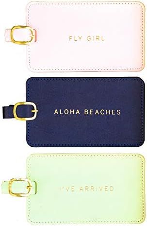 Eccolo World Traveler Luggage Tag Set of 3, Aloha, Aloha, One Size | Amazon (US)