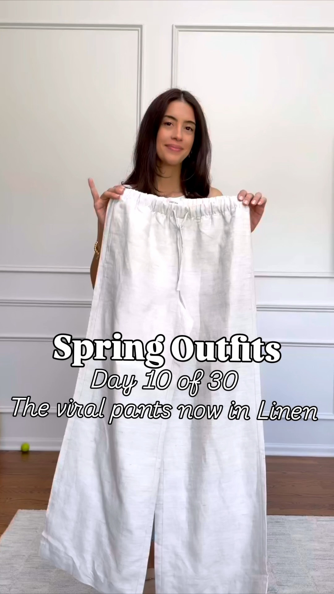 Day 10 of Spring Outfits - Styling the viral pants but now in Linen! This is definitely going to be on repeat from Spring to Summer. I'm wearing a size Small in Regular lenght.

#LTKSeasonal #LTKootd