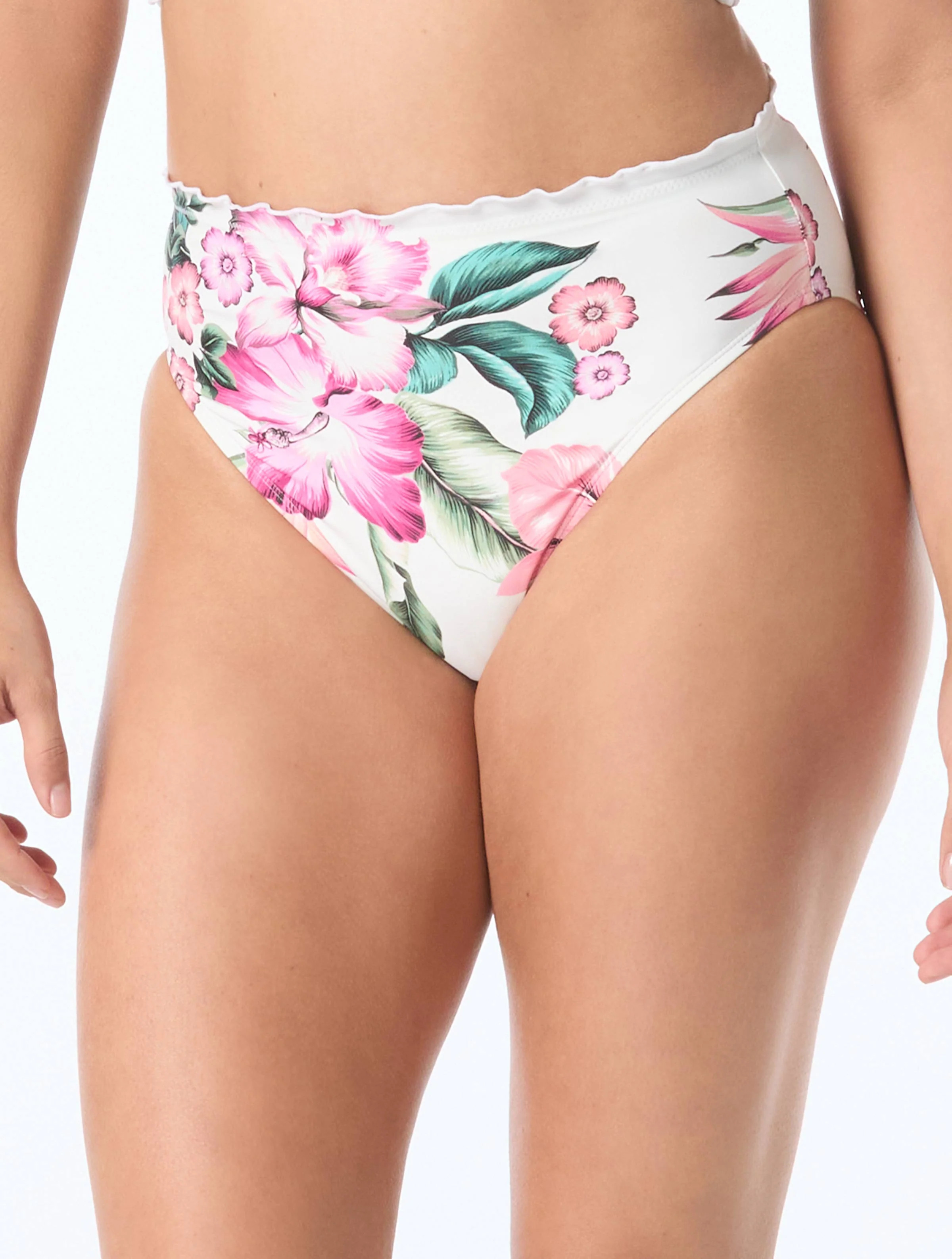 Coco Reef Crescent High Waist Bikini Bottom - Spiced Tropical | Beach2Ocean