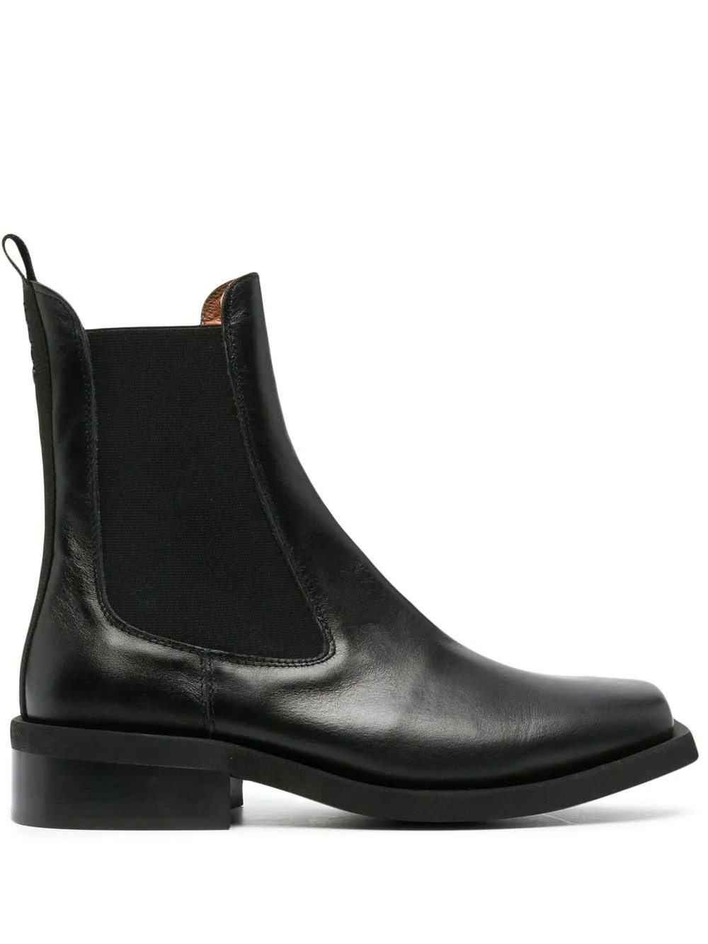 GANNI Leather Chelsea Boots - Farfetch | Farfetch Global