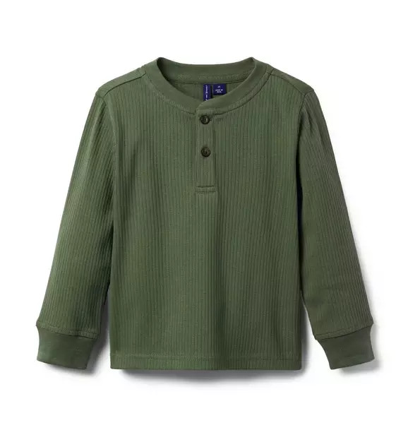 Ribbed Henley Tee | Janie and Jack