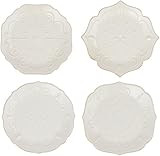 Lenox French Perle Assorted Plates, 7.5-Inch, White, Set of 4 | Amazon (US)