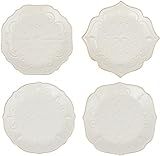 Lenox French Perle Assorted Plates, 7.5-Inch, White, Set of 4 | Amazon (US)