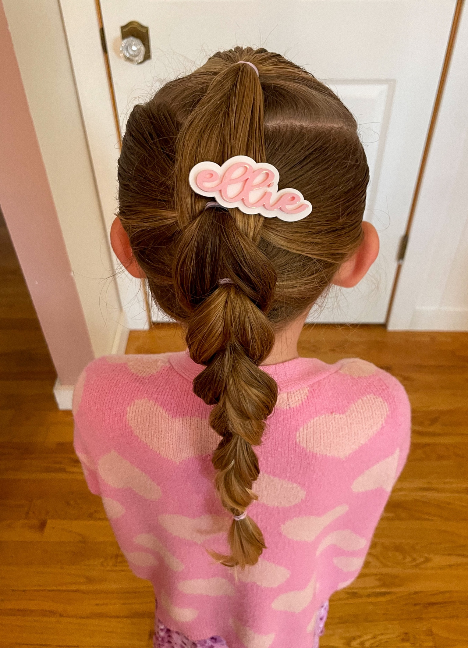 The CUTEST personalized hair clip 🩷🩷