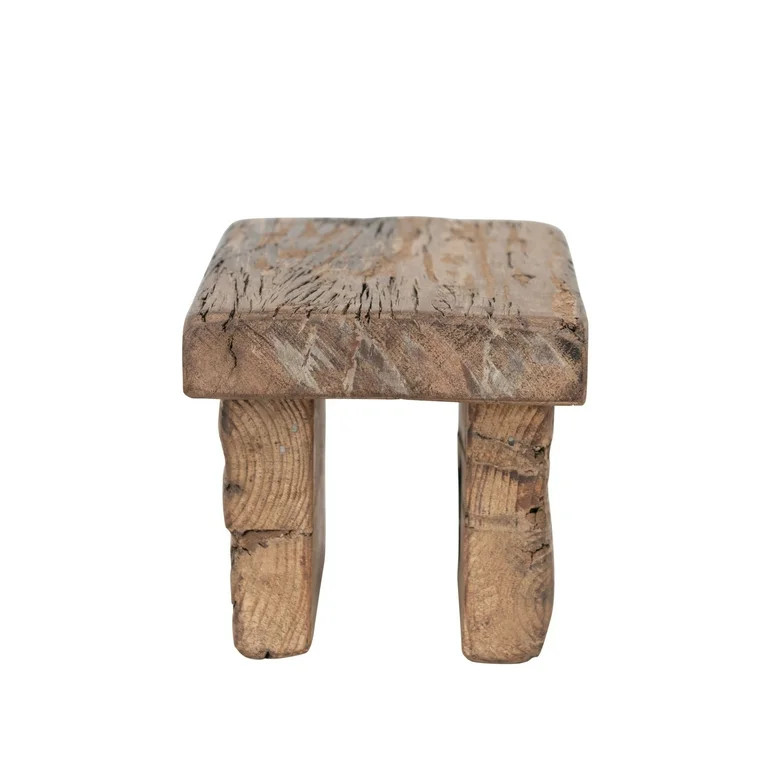 Creative Co-Op Decorative Reclaimed Wood Pedestal, Natural - Walmart.com | Walmart (US)
