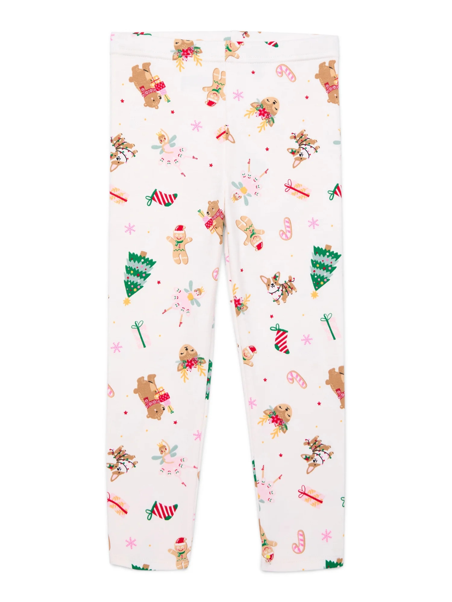 Holiday Time Toddler Girls Christmas Leggings, Sizes 12M-5T | Walmart (US)