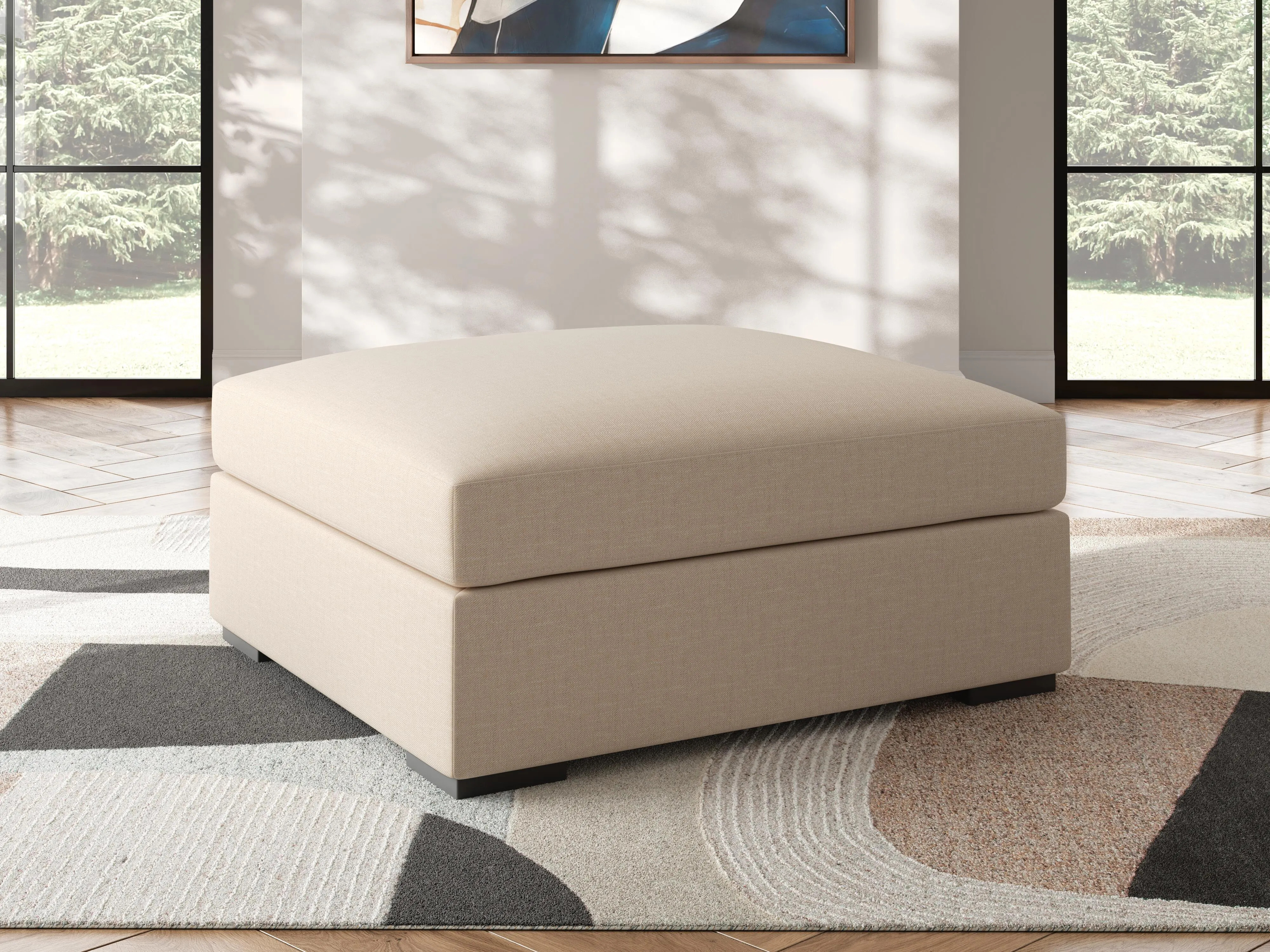 Regality Next-Gen Nuvella™ Performance Fabric Oversized Accent Ottoman | Ashley