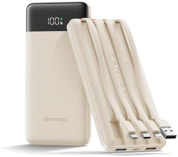 charmast Portable Charger Fast Charging,Built-in 4 Cables,6 Outs & 4 Inputs | Amazon (US)