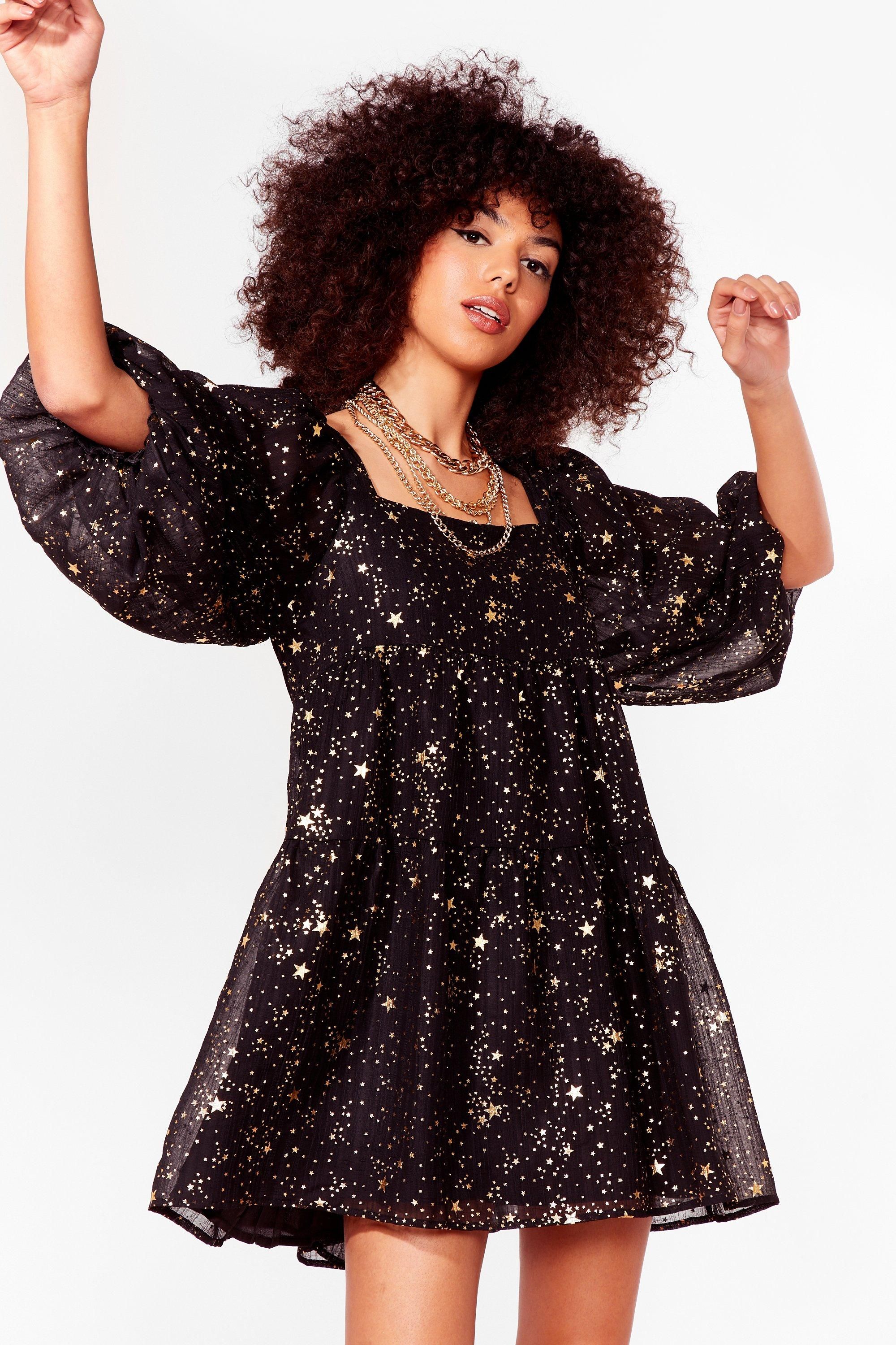 Star Light Tiered Mini Dress | NastyGal (US & CA)