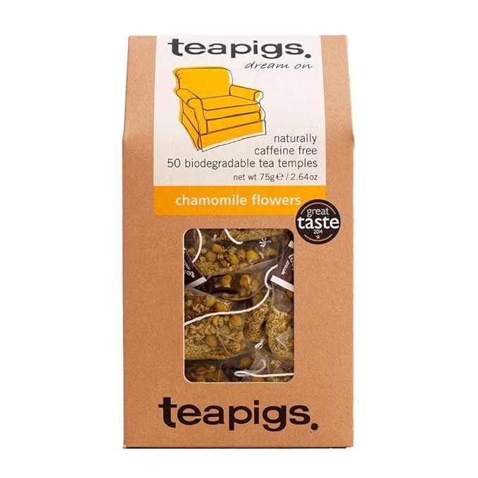 Teapigs Chamomile Herbal Tea Bags Made with Whole Flowers (1 Pack of 50 Teabags) | Amazon (US)