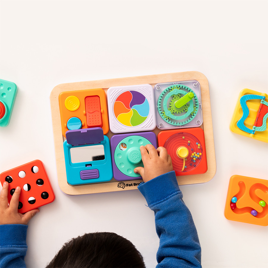 PlayTab - Modular, Sensory Activity Board for Babies and Toddlers | Fat Brain Toys