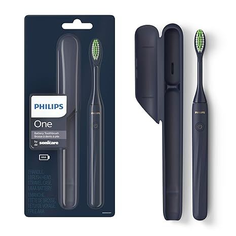 Philips One by Sonicare Battery Toothbrush, Midnight Blue, HY1100/04 | Amazon (US)