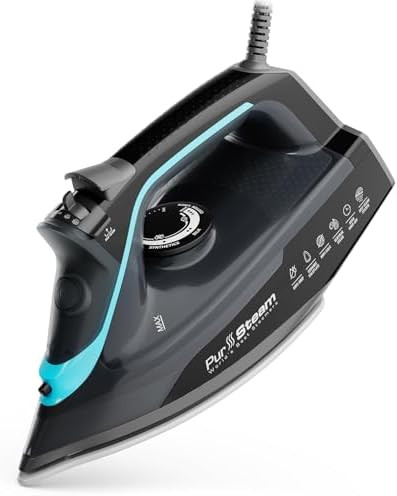 Pursteam SteamBurst+ 1750W Steam Iron, Ceramic Soleplate, Adjustable Steam, Burst of Steam, Self-... | Amazon (US)