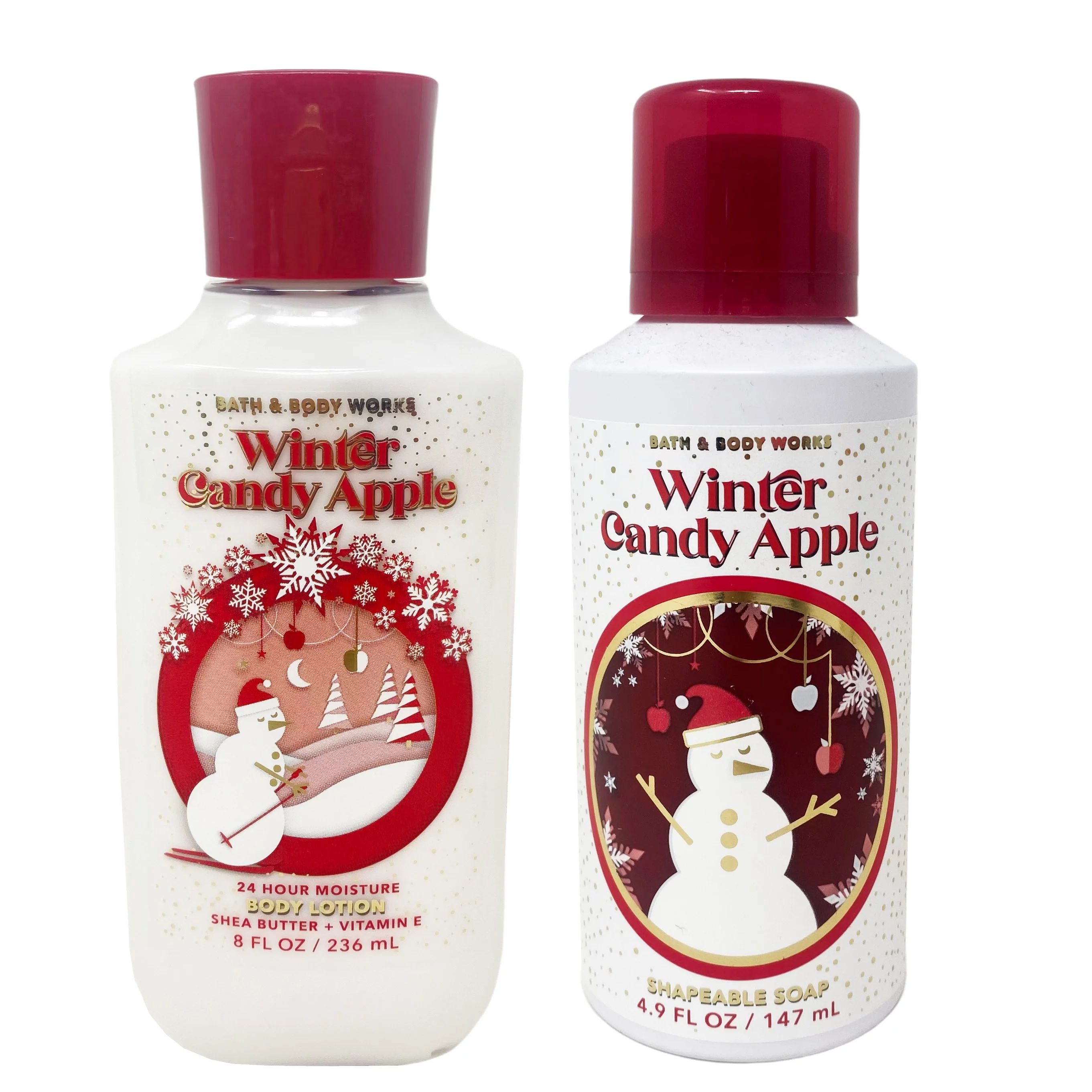 Bath and Body Works WINTER CANDY APPLE Gift Set Duo - Includes 24 HR Moisture Body Lotion and Sha... | Walmart (US)