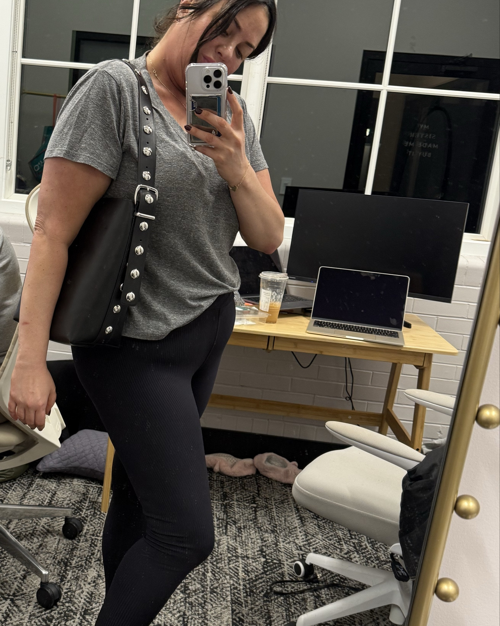 This Madewell bag is so cute and the price is irresistible. The perfect size with studs and and adjustable
Shoulder strap. Has a magnet closure at top. Leather is perfect. A great gift optionn

#LTKGiftGuide #LTKFindsUnder100 #LTKSaleAlert