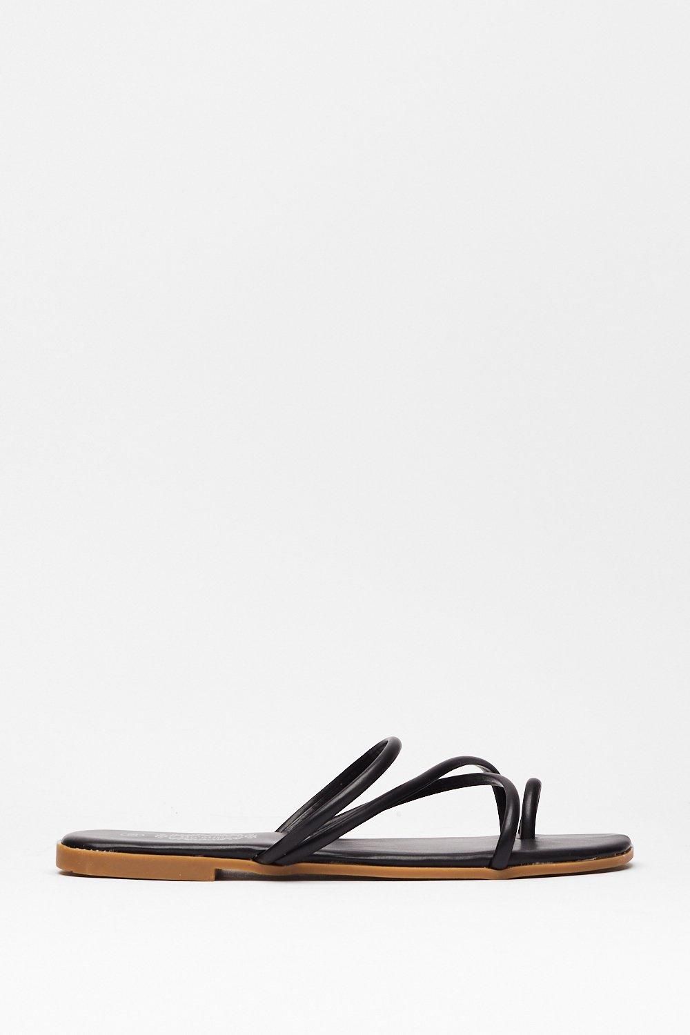 Loop You in Strappy Flat Sandals | NastyGal (US & CA)