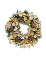 32in Ornament Wreath | Plants & Planters | Marshalls | Marshalls