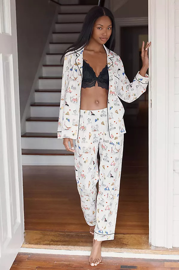 BedHead PJs Puppy Piazza Pajama Set | Anthropologie (US)