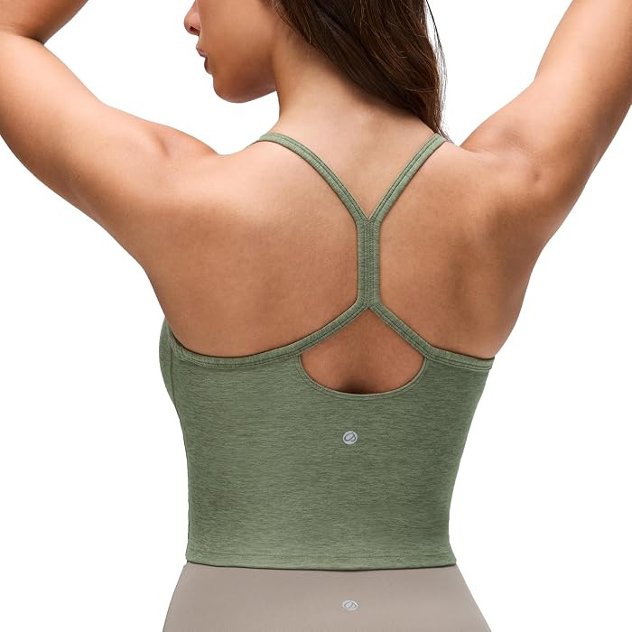 CRZ YOGA Cut-Out Y Back Crop Tank Tops | Amazon (US)