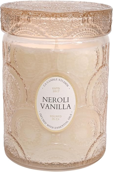 LEOBEN CO | Neroli Vanilla, Scented Candle | Heirloom Collection | 18oz | 80 Hour Burn Time | Mad... | Amazon (US)