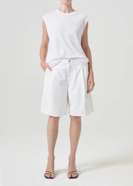 Ellis Trouser Short in Milkshake | AGOLDE