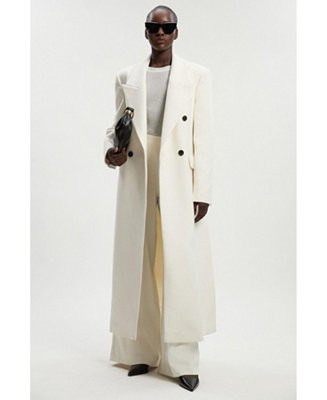 Karen Millen Women's Brushed Wool Double Breasted Maxi Coat - Macy's | Macy's