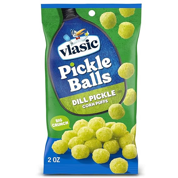 Vlasic Pickle Balls, Dill Pickle Flavored Corn Puffs, 2 oz. | Amazon (US)
