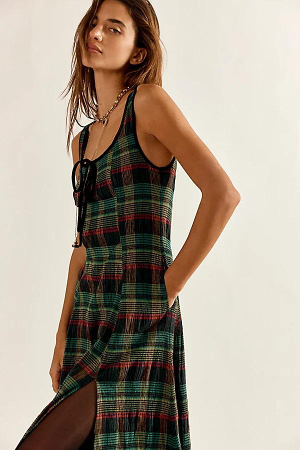 Freya Plaid Midi Dress | Free People (Global - UK&FR Excluded)