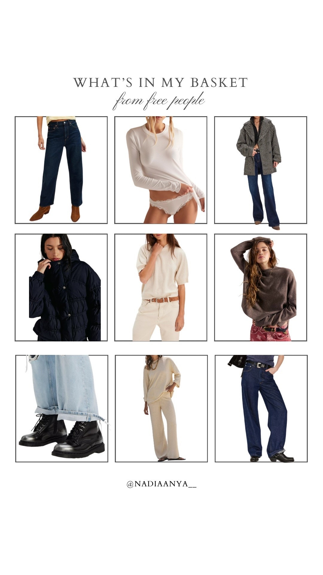 What’s in my basket from free people! 

#LTKjeans #LTKeurope #LTKstyletip