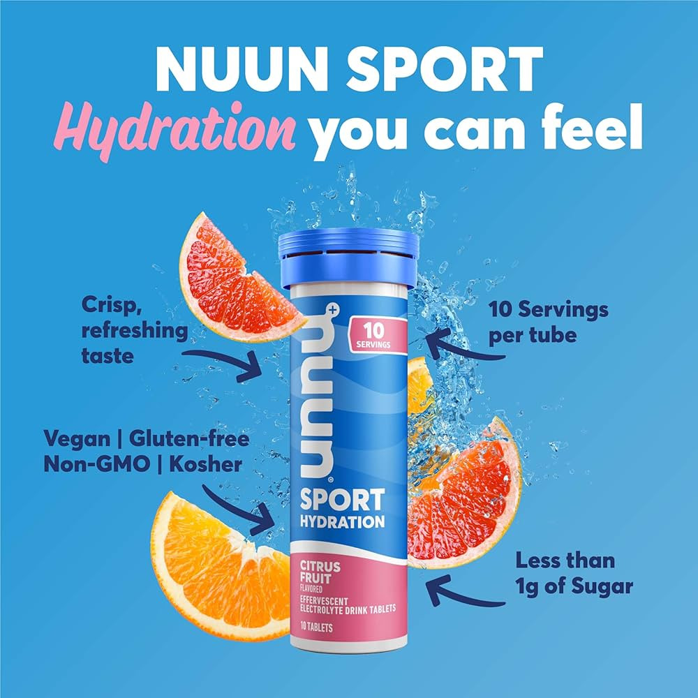 Nuun Sport Electrolyte Tablets for Proactive Hydration, Variety Pack, 6 Pack (60 Servings) | Amazon (US)