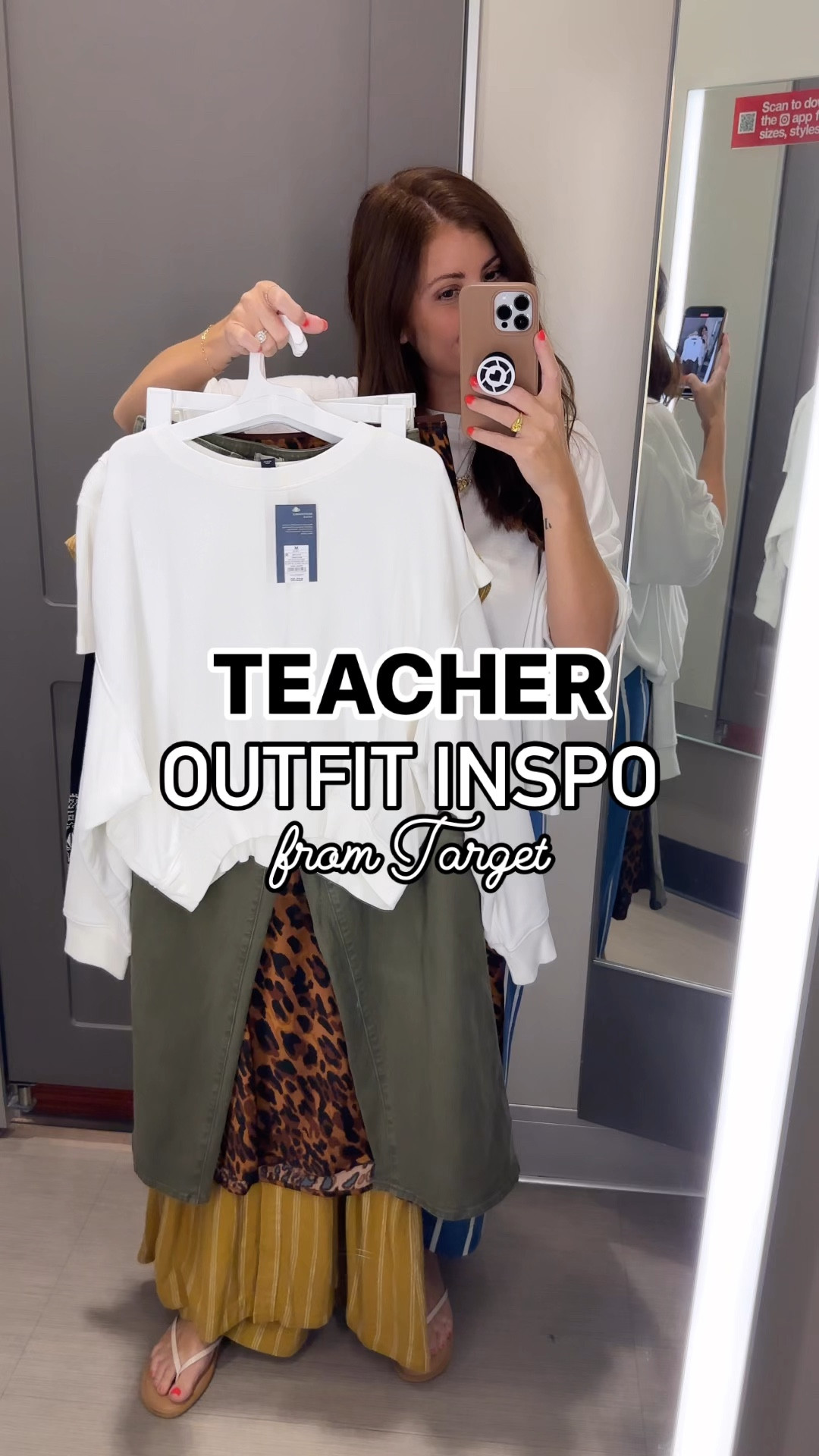 Teacher Outfit Inspo but make it Target 🎯  Tons of requests for affordable teacher outfit inspo for the classroom 📚✏️📓 Target has some super cute finds right now that are perfect for Fall! 

Follow me for more affordable, fashion, and target finds! 

Wearing: 
Wide leg jeans – size 4, fits me best 
Skirt – wearing a medium, but ordered a small 
Striped dress - wearing size small
Red dress – wearing a size small 
Cardigan – wearing a size small 
* embroidered tap, not online yet!#LTKBacktoSchool

#LTKOver40 #LTKStyleTip