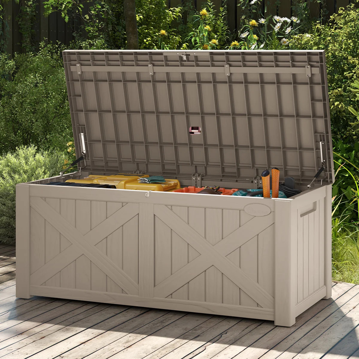 150 Gallons Water Resistant Deck Box | Wayfair North America