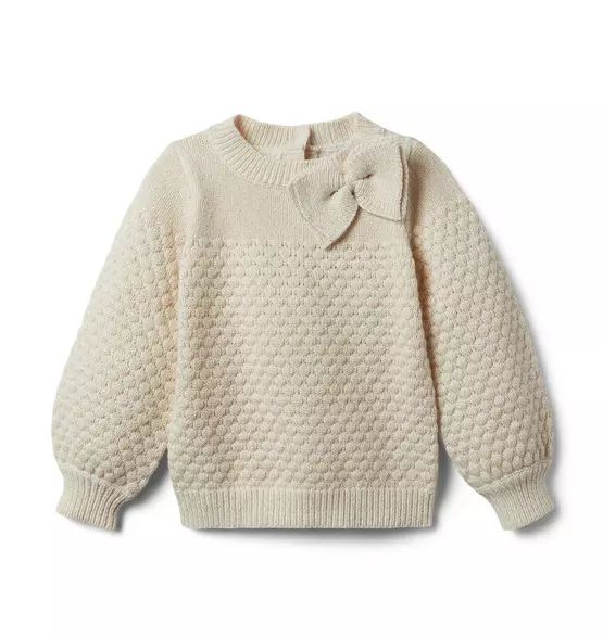 Textured Bow Sweater | Janie and Jack