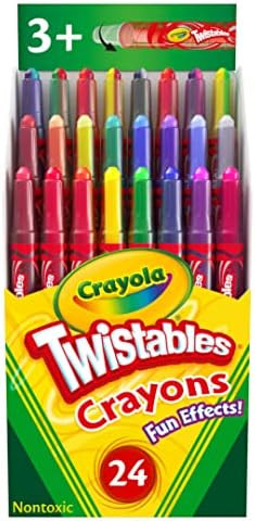 Crayola Twistables Crayons for Kids (24ct) No Sharpen Toddler Coloring Supplies, Less Mess, Stock... | Amazon (US)