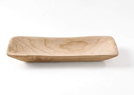 Goaholic Wooden Dough Bowl - Small Centerpiece Bowl For Rustic Kitchen Decor - Lightweight, Non T... | Amazon (US)