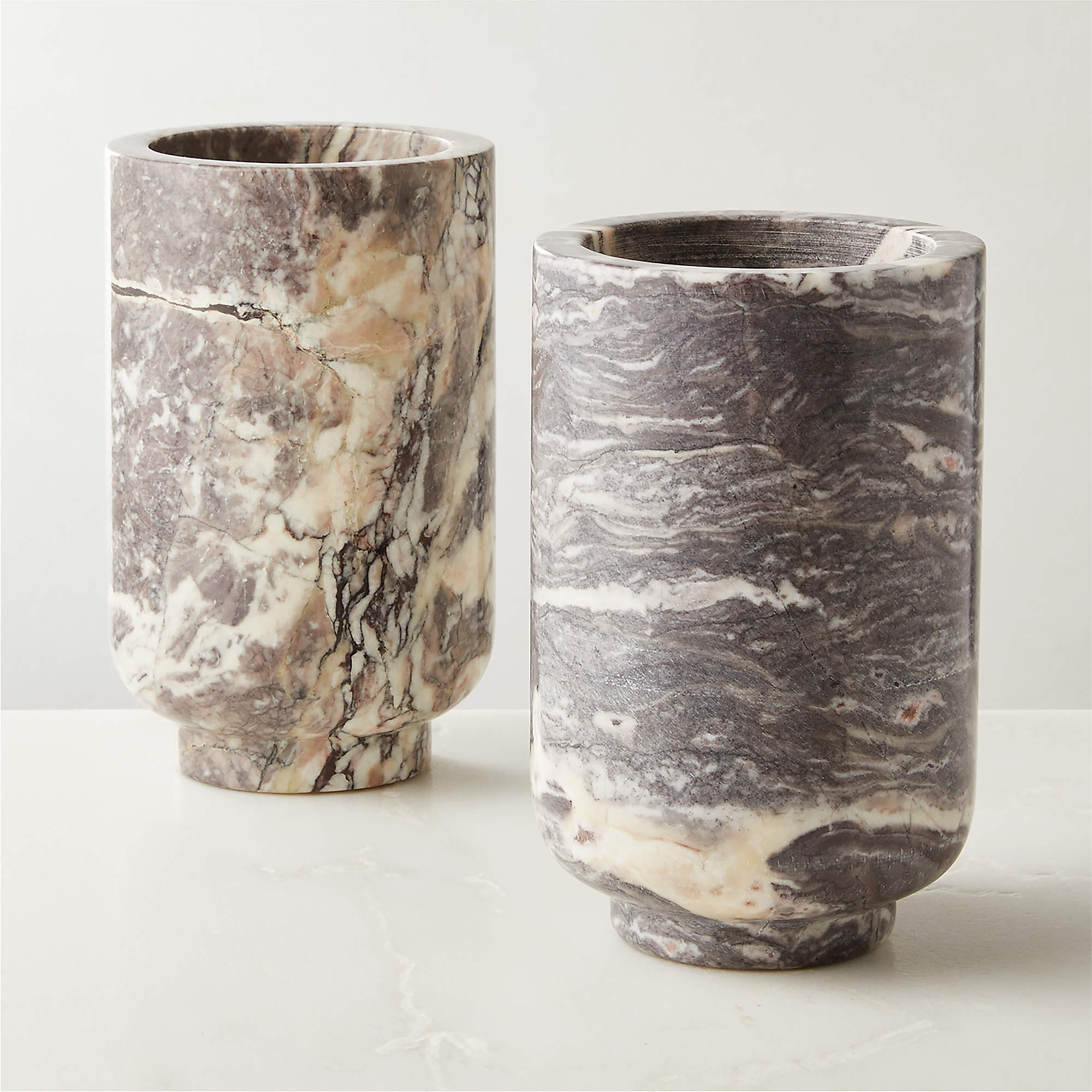 Brix Grey Levanto Marble Wine Chiller + Reviews | CB2 | CB2