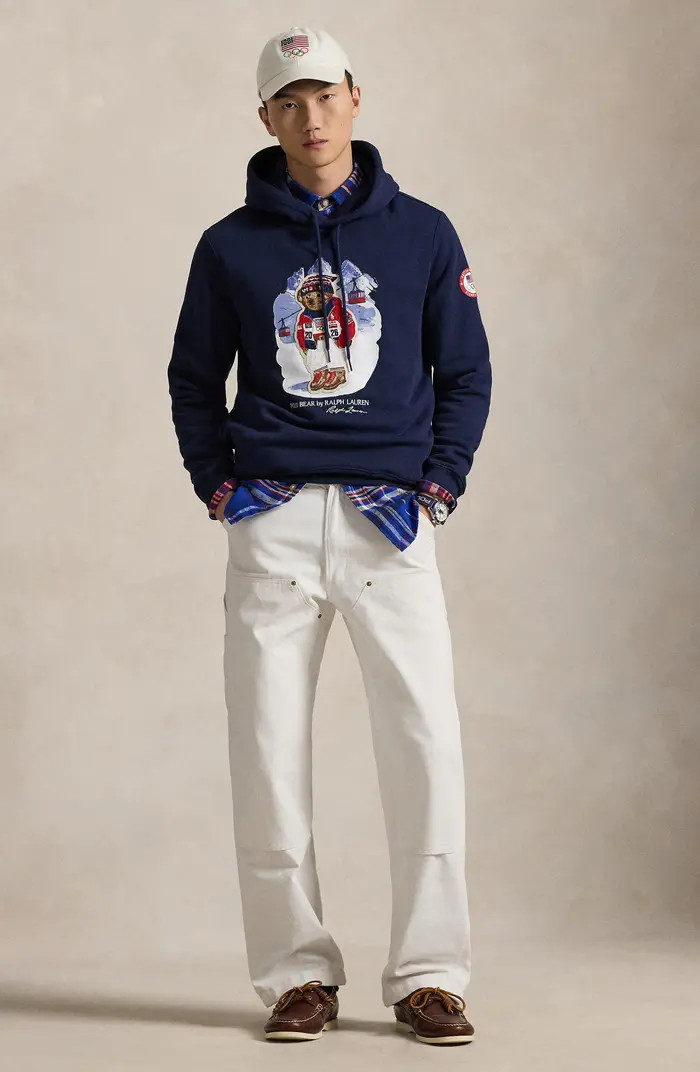 Polo Ralph Lauren Team USA Polo Bear Graphic Hoodie | Nordstrom | Nordstrom