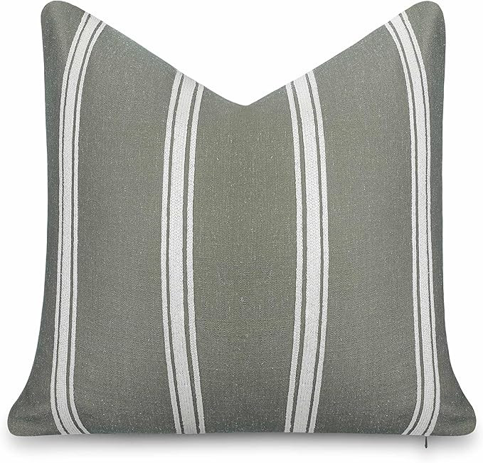 Crumbs Home Modern Farmhouse California Casual Indoor Outdoor Throw Pillow Cover, 20"x20" Water R... | Amazon (US)