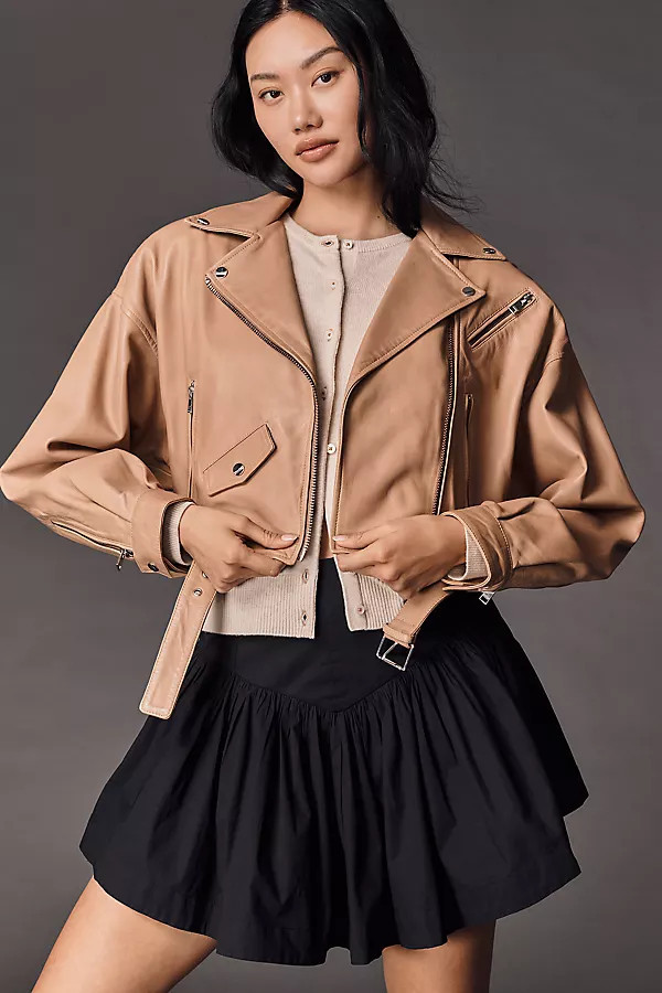 Dylan 80's Leather Biker Jacket | Anthropologie (US)