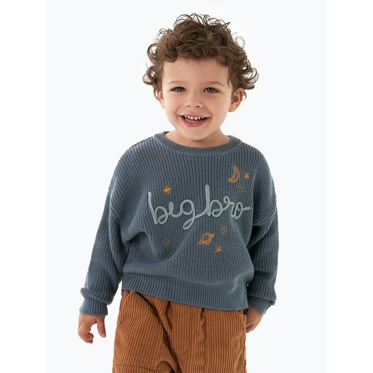 Modern Moments by Gerber Toddler Boy Sibling Matching Sweater, Sizes 12M-5T | Walmart (US)