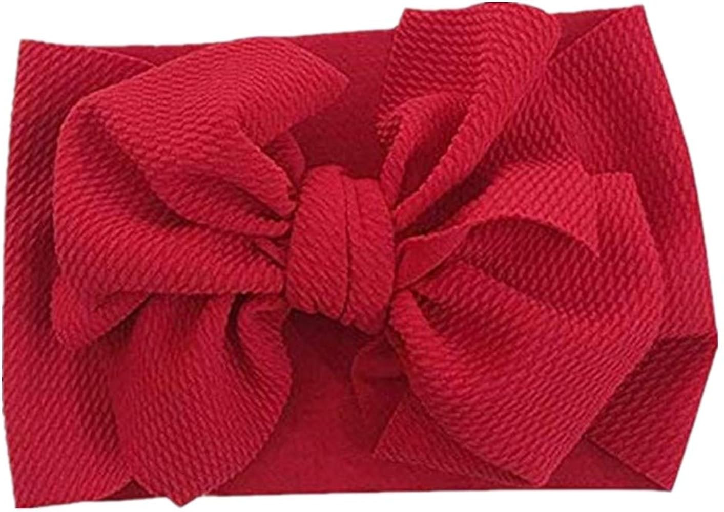 Infant Baby Girl Nylon Bow-knot Headband Newborn Headwrap Hair Accessories with Knotted Bow | Amazon (US)