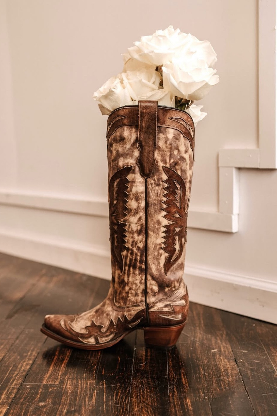 Corral boots! These are so cute and have the distressed look to them!

#LTKWatchNow #LTKShoeCrush #LTKStyleTip