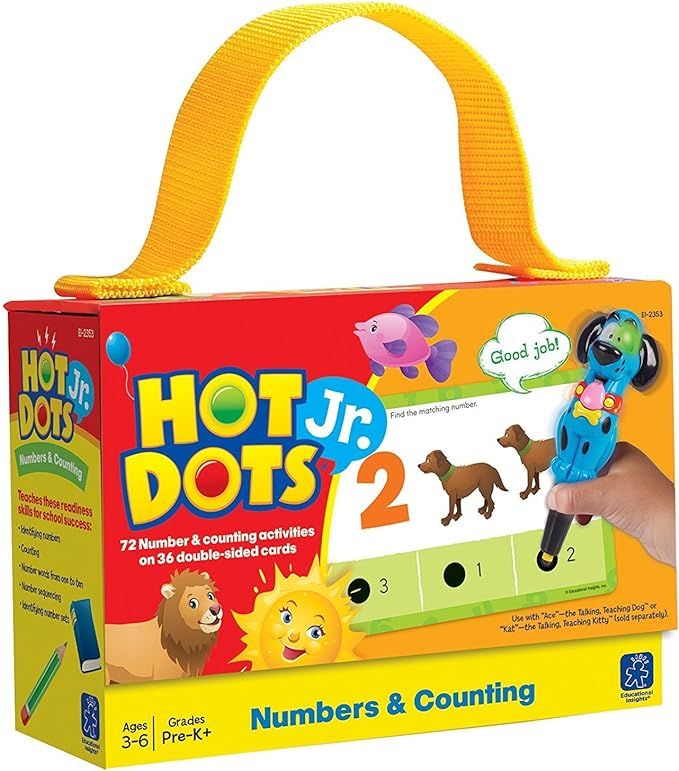 Educational Insights Hot Dots Jr. Numbers and Counting Card Set, Preschool and Kindergarten Readi... | Amazon (US)