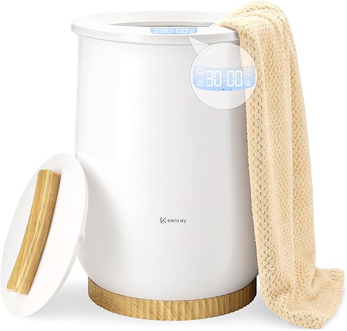 Keenray Upgraded Towel Warmer Bucket, Large Towel Warmer with 3 Heating Modes, Heat Time 30/45/60... | Amazon (US)