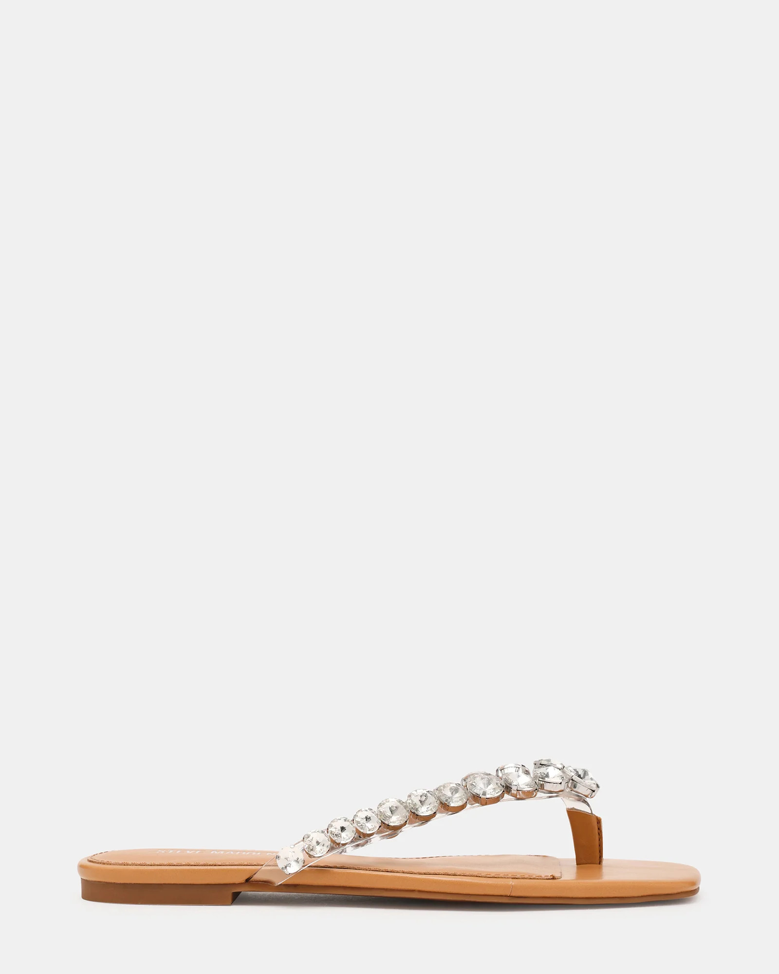 Steve Madden Women's Marble Silver Rhinestones Thong Sandals - Silver Multi - Size 9.5 - Leather | Steve Madden (US)