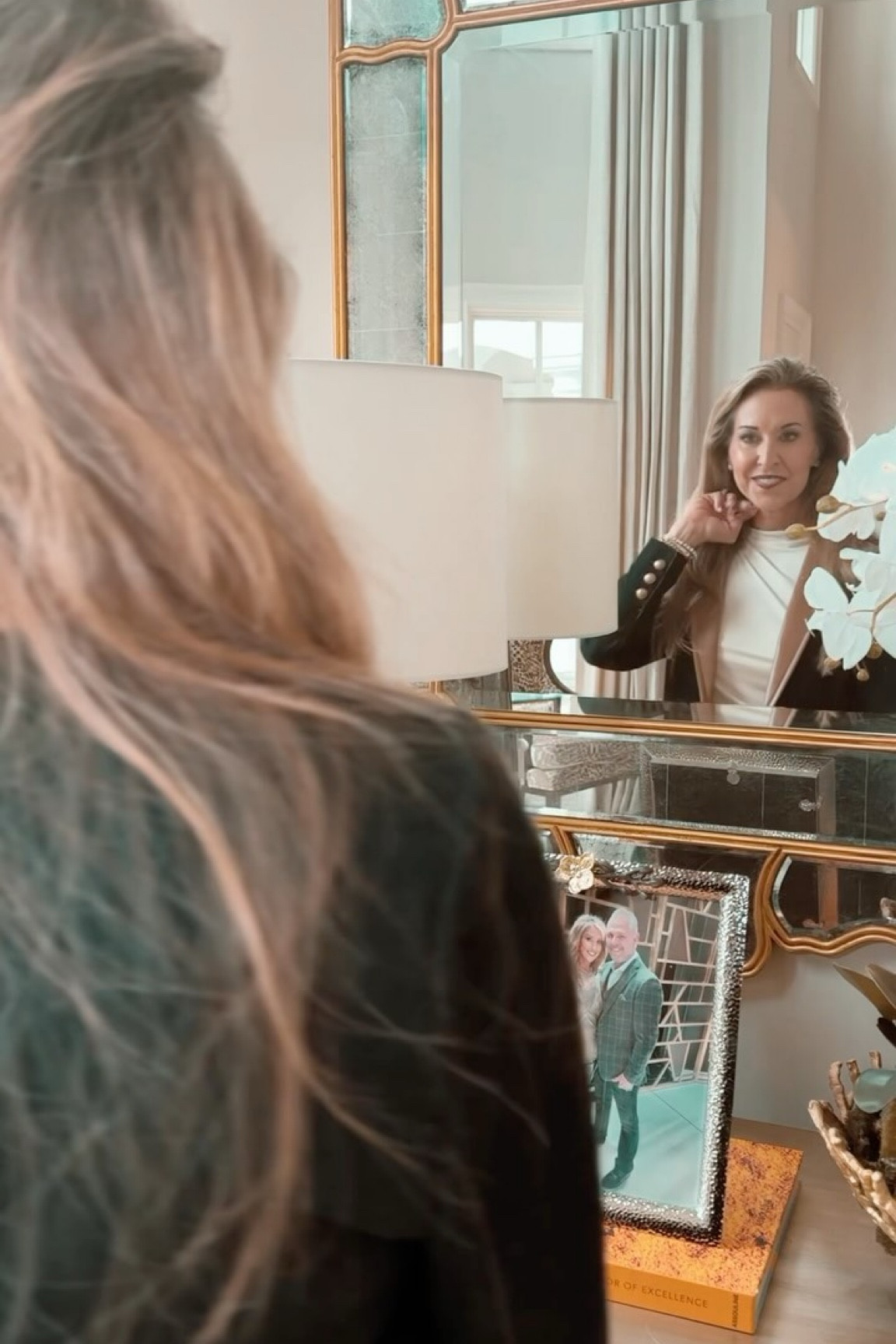 ✨ Elevate your elegance with this sophisticated ensemble! ✨

👗 **Alice and Olivia Outfit** - The epitome of chic sophistication. 
👜 **Louis Vuitton Purse** - Timeless luxury and impeccable style. 
👠 **Dolce Vita Gold Heels** - Adding the perfect touch of glamour.

This look is all about refined elegance and high-end fashion. Perfect for any upscale event or a night to remember. 🌟 #SophisticatedStyle #LuxuryFashion #Elegance #ootd #grwm #ootn #clt #fashioninfluencer #styleinspo #luxurystyle #louisvuitton #aliceandolivia