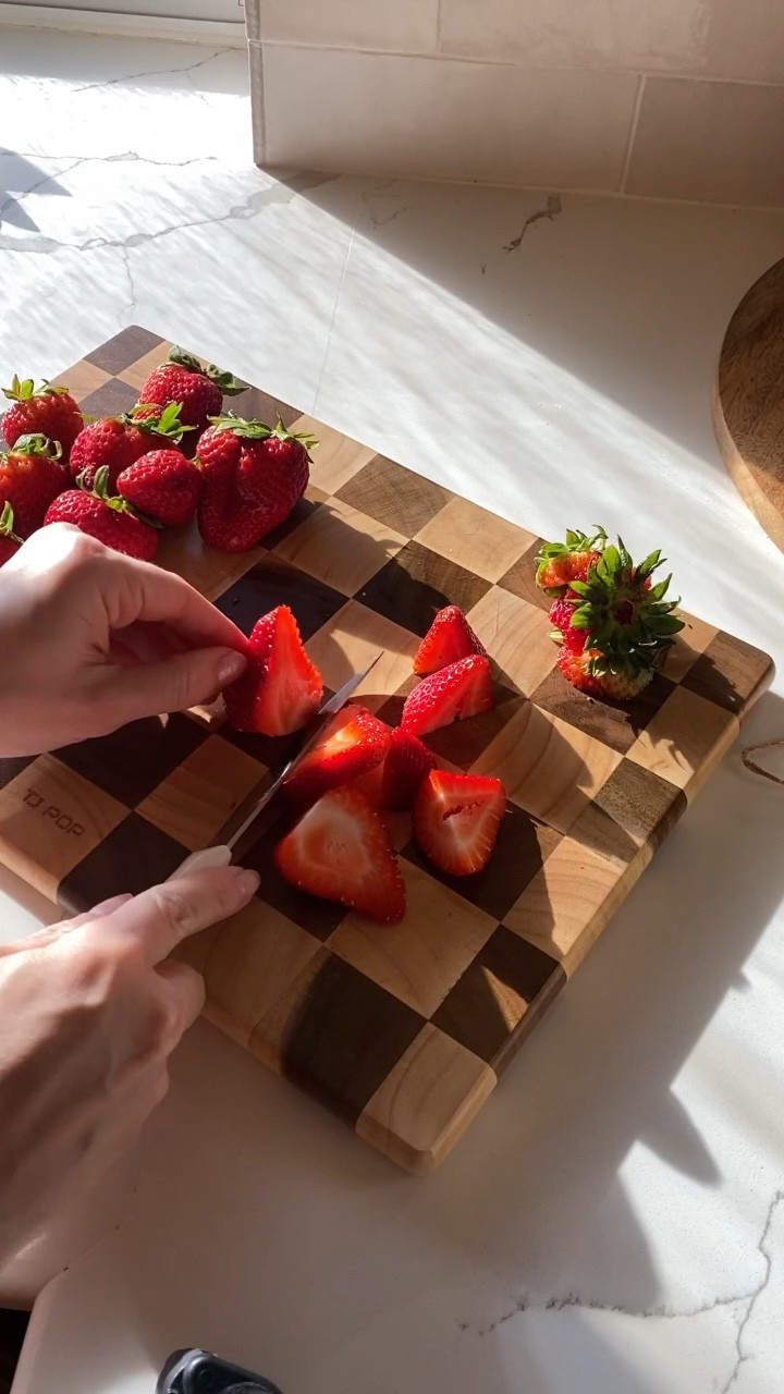the prettiest statement cutting board! when not in use, i lean it behind my utensils and it makes for a pretty kitchen decor piece too 

#LTKHome #LTKootd